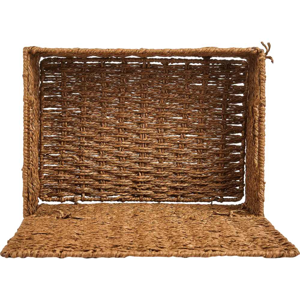 Корзина с крышкой для хранения 31x15x23 см бумага цвет коричневый 89344342 STLM-2107445 SPACEO Kub - Вид №7