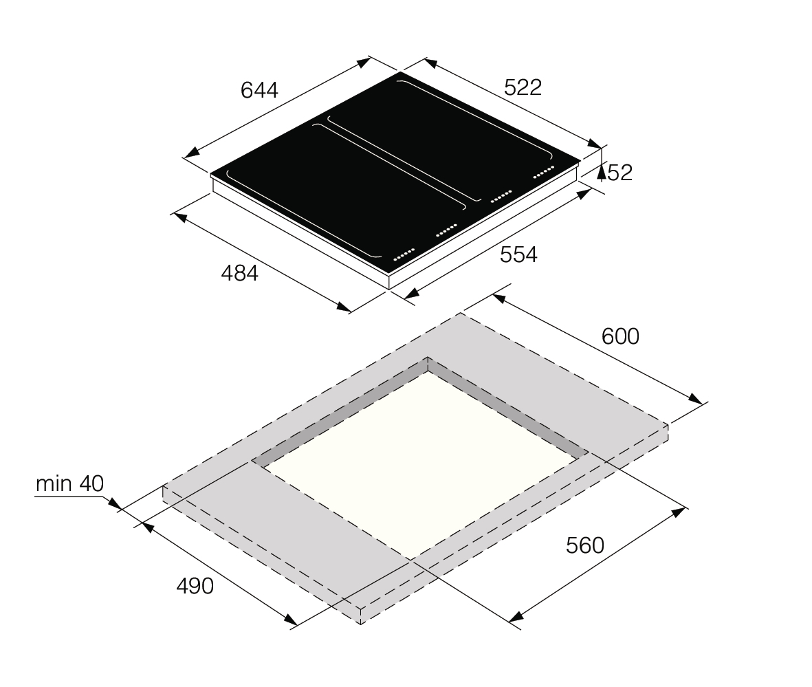 5485188 Индукционная варочная поверхность Asko HI1655G STDN-0118899 - Вид №1