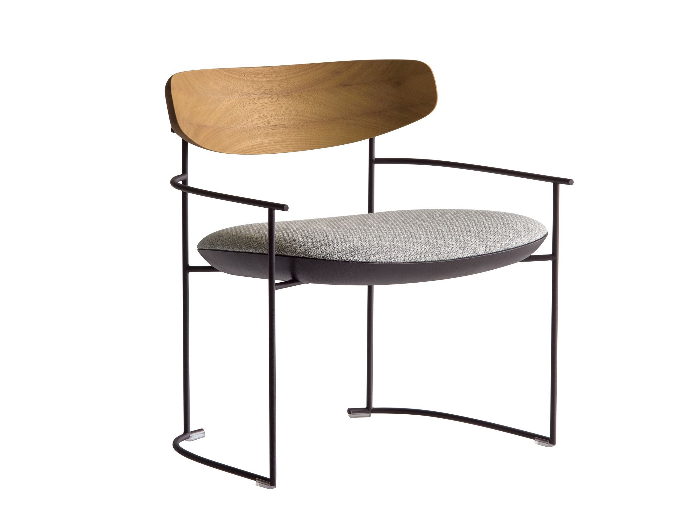 Металлический садовый стул с подлокотниками Potocco Keel Light ARCH-00000528