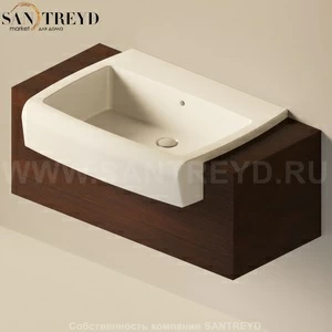 Flaminia UNA Консоль для раковины от 200 до 240 см темный дуб UNA75C2.WD