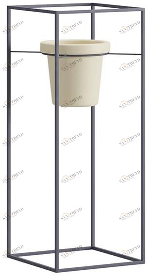 Ersa Высокий квадратный металлический горшок для растений sun-id-1389720