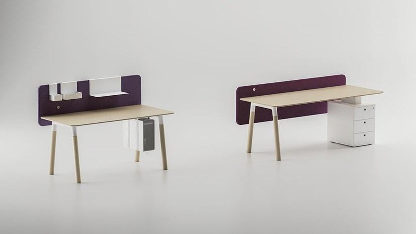 FANTONI Рабочий стол из дерева с ящиками Woods sun-id-1506212 - Вид №1