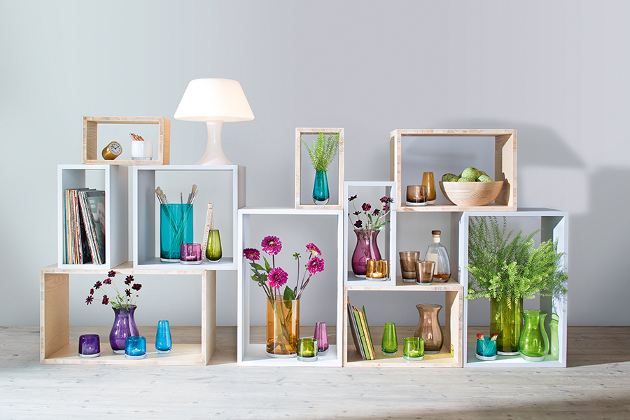 Ваза стеклянная в форме бутона мока 14 см Flower Colour LSA INTERNATIONAL - 253430 Коричневый  - Вид №1