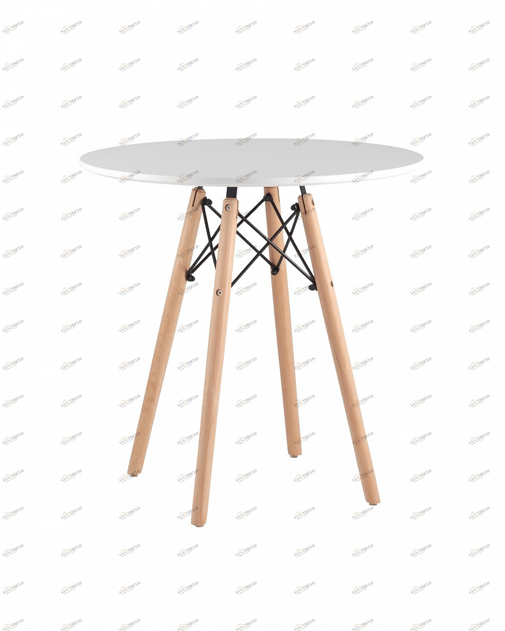 Стол обеденный круглый белый D 70 см DSW EAMES EAMES DSW 00-3958828 Белый 