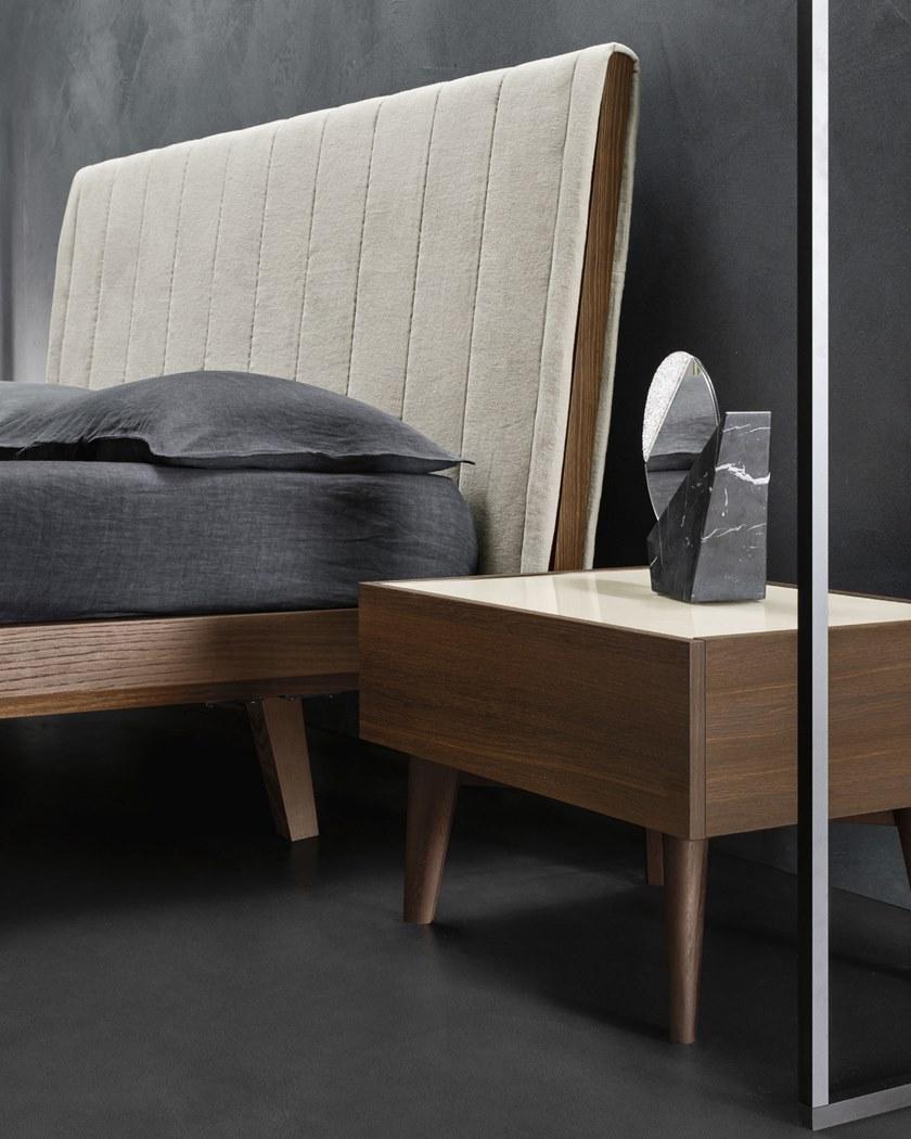 ZANETTE Прямоугольная прикроватная тумбочка из дуба с ящиками Amos sun-id-1378620 - Вид №1