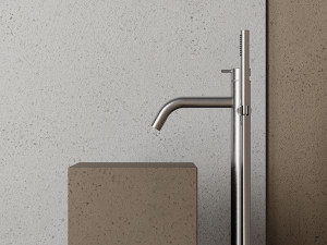 Смеситель для ванны из нержавеющей стали с ручным душем