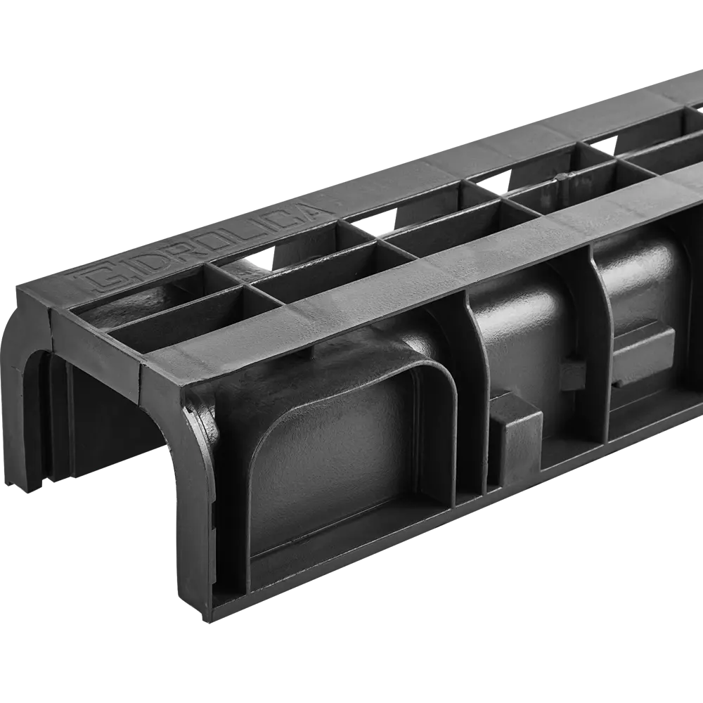 GIDROLICA Пластиковый водоотводный канал DN100 для поверхностного дренажа 13138877 STLM-0002843 - Вид №1