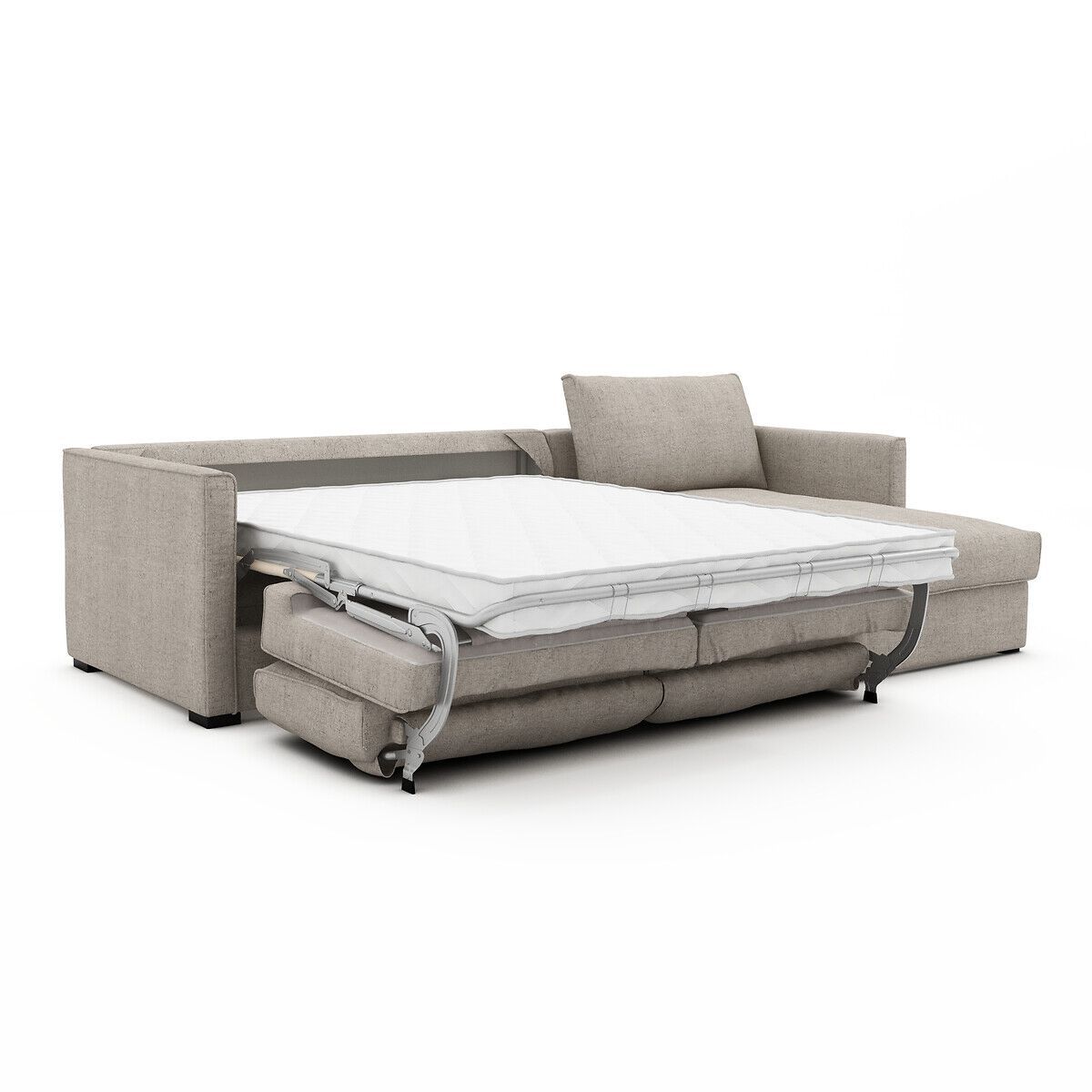 Льняной раскладной диван с полуостровом AMPM Camille ARCH-00081453 - Вид №1