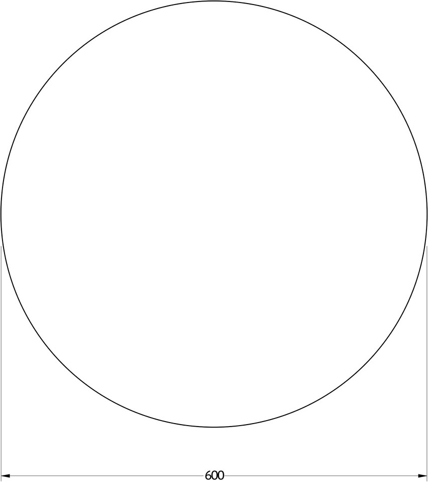 BY 2553 Зеркало с LED-подсветкой 15 W EVOFORM Ledshine - Вид №1