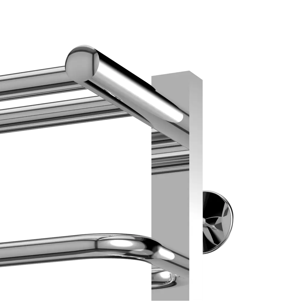 Водяной полотенцесушитель лесенка MONLID 70x50 см нижняя подводка 1" нержавеющая сталь серебро 89438299 STLM-2077855  - Вид №2