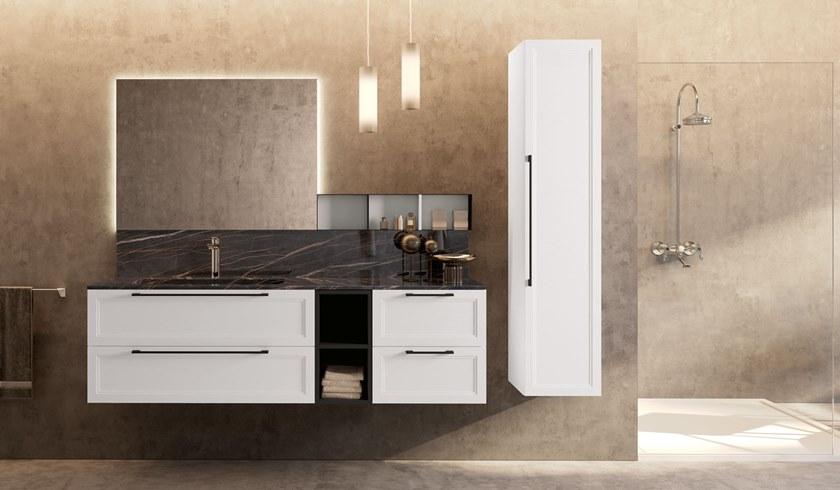 Archeda Тумба под умывальник из лакированной древесины с зеркалом Seta sun-id-1433742 - Вид №3