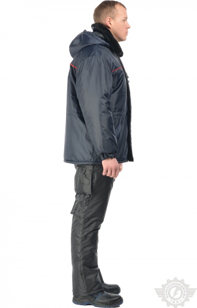 64460 Куртка "Эксперт-К" зимняя ткань "Оксфорд" темно-синяя  Зимняя спецодежда  размер 44-46/170-176  - Вид №8
