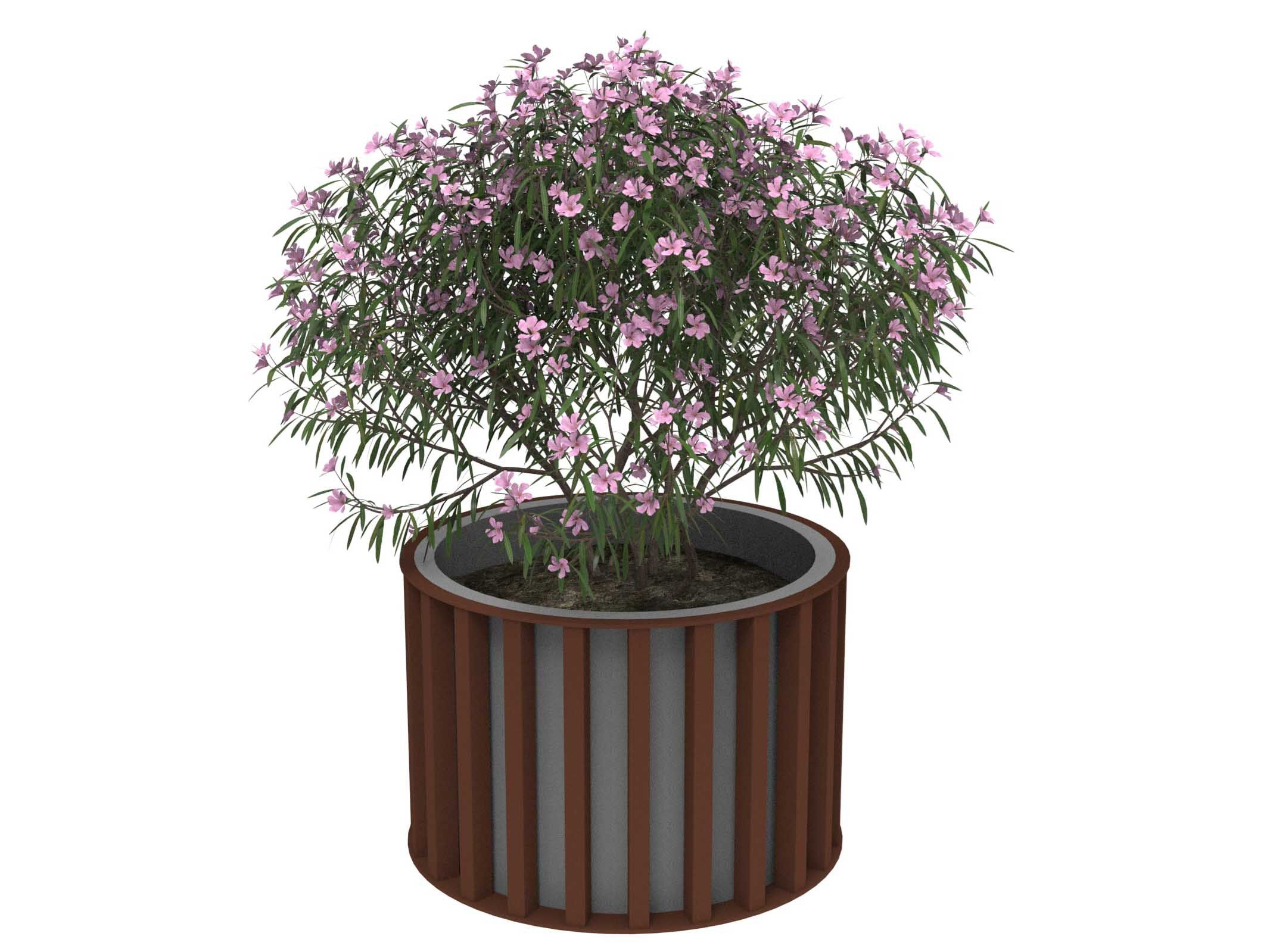 Оцинкованная сталь круглый низкий плантатор Lazzari Динамо ARCH-00115712 - Вид №41