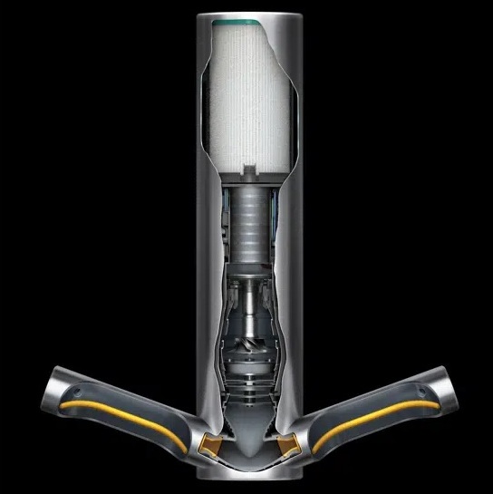 HU03 DYSON AIRBLADE 9KJ Сушилка для рук электрическая корпус из никеля (314696-01 Англия) AIRBLADE HU03 - Вид №10