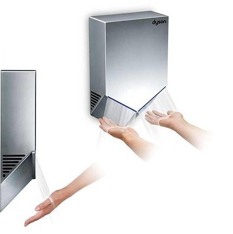 HU02 DYSON AIRBLADE Сушилка для рук электрическая корпус из никеля (307170-01 Англия) AIRBLADE HU02 - Вид №3