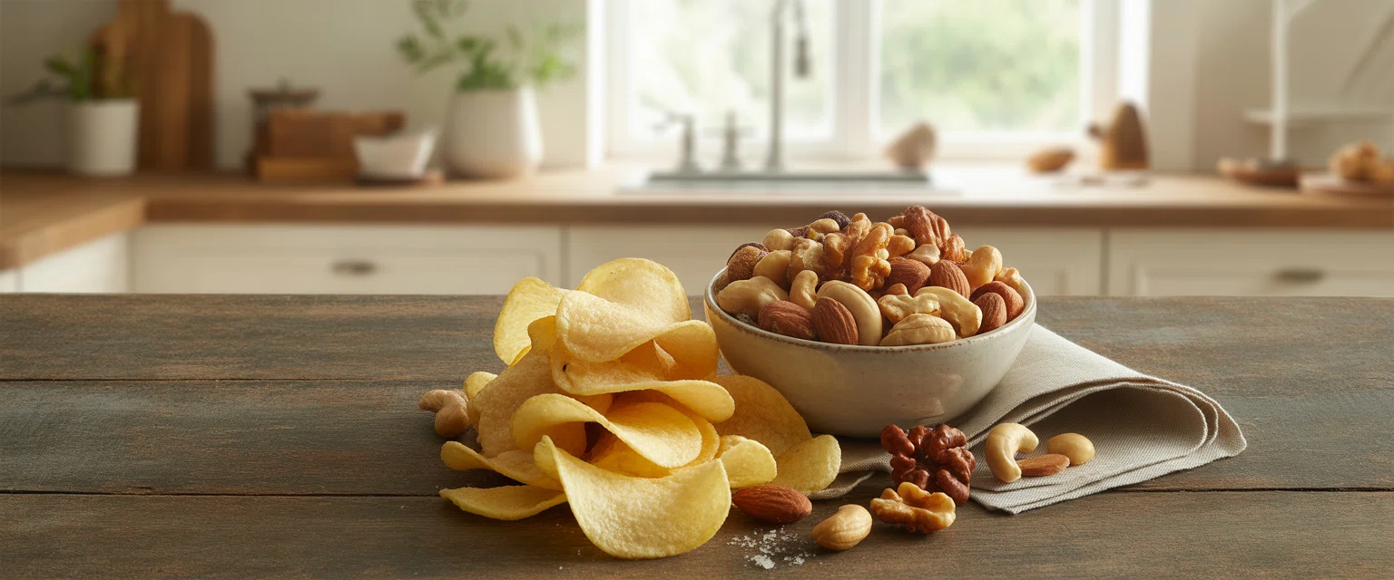 Чипсы, орехи, сухарики - Баннер категории
