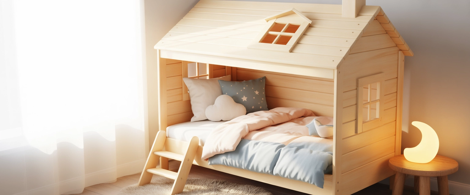 Детская кровать домик - Баннер категории