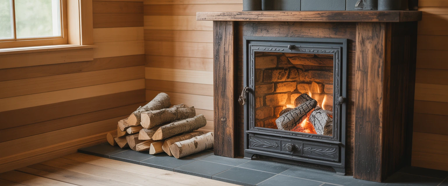 Дровяные камины - Баннер категории