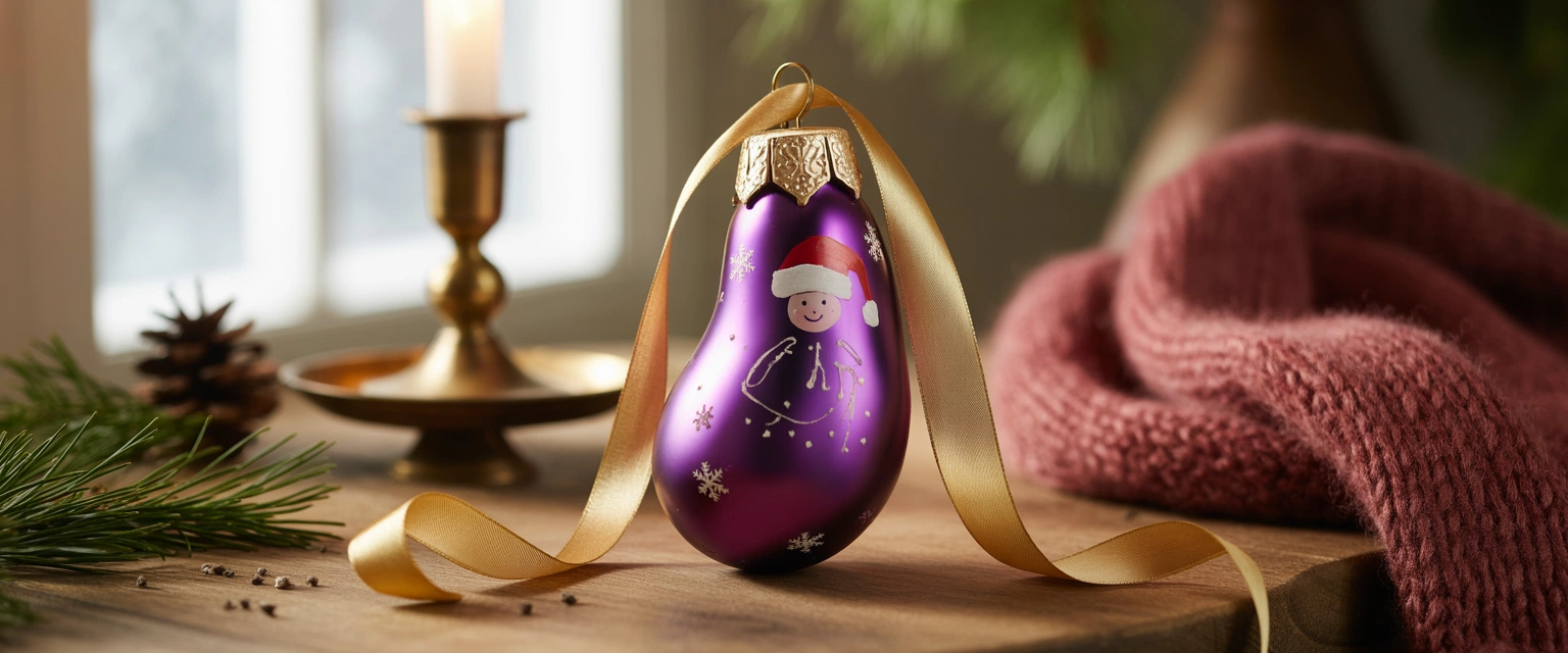 Елочная игрушка Баклажан - Баннер категории