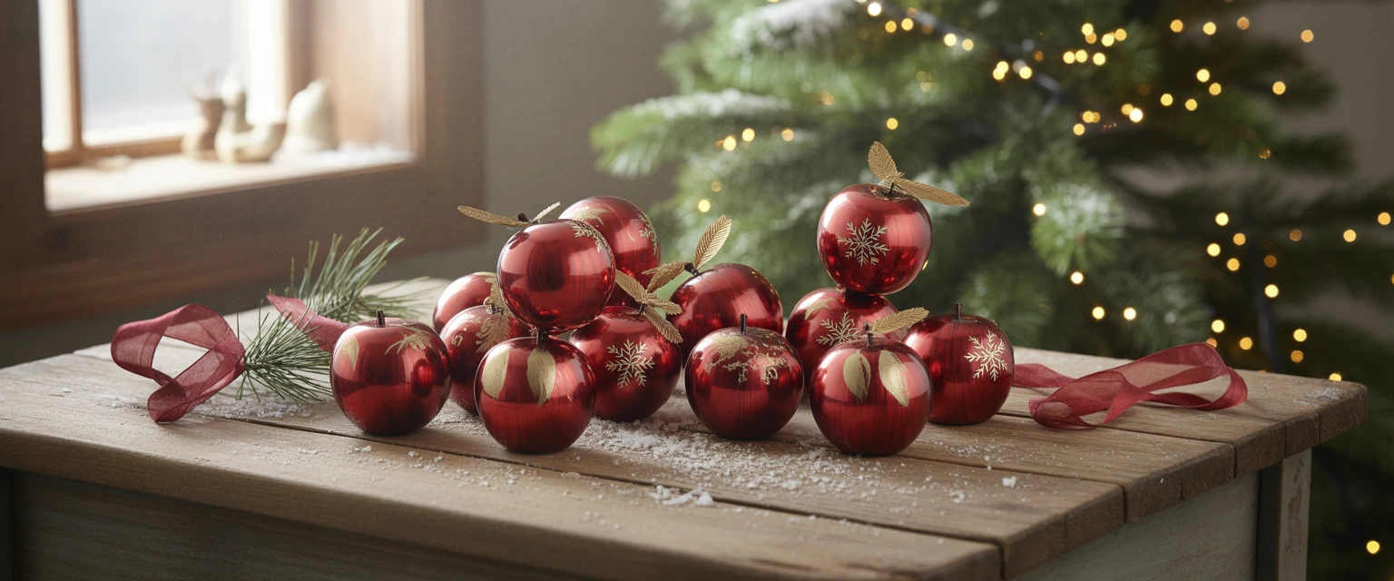 Елочные игрушки Яблочко - Баннер категории