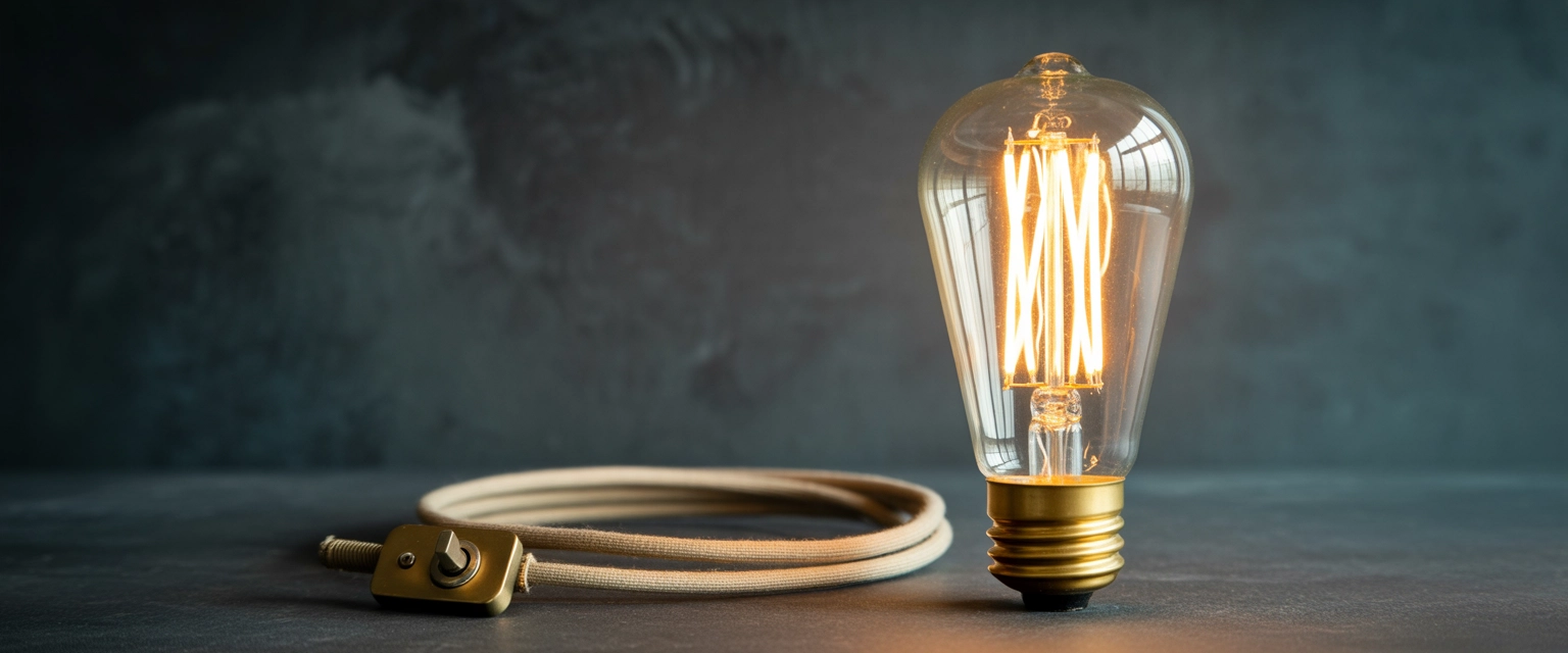 Филаментные лампы (ретро-дизайн с нитевидными диодами) - Баннер категории