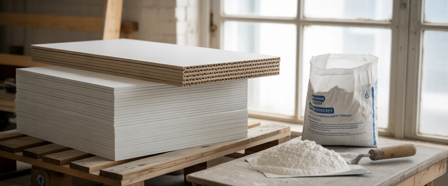 Гипсовые материалы - Баннер категории