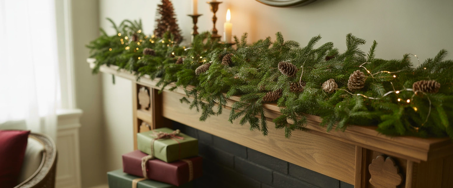 Хвойные гирлянды - Баннер категории