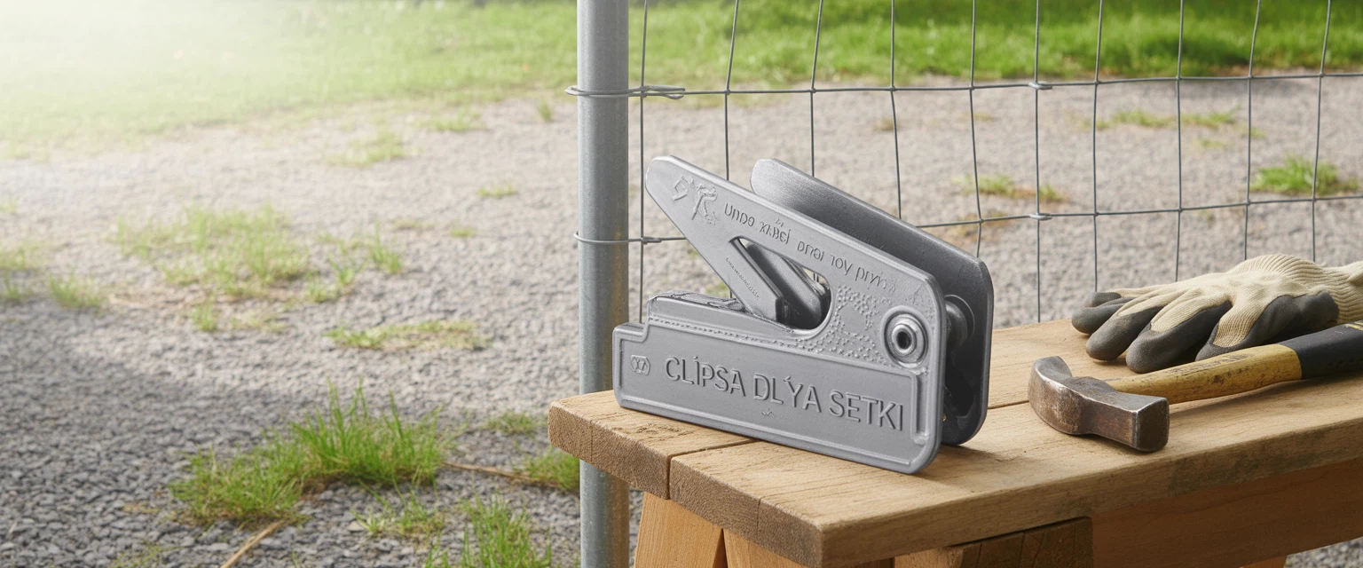 Клипса для  сетки - Баннер категории