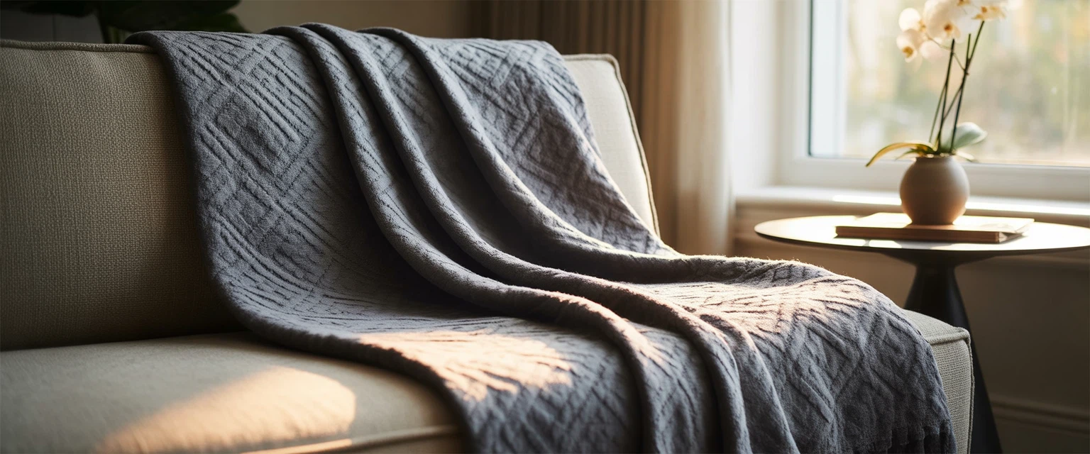 Плед жаккардовый - Баннер категории