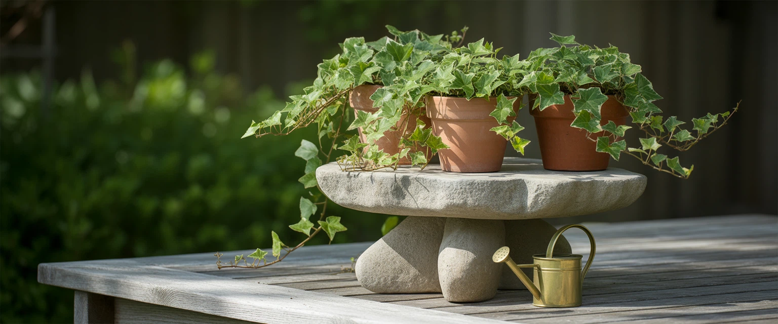 Подставки для цветов из камня - Баннер категории