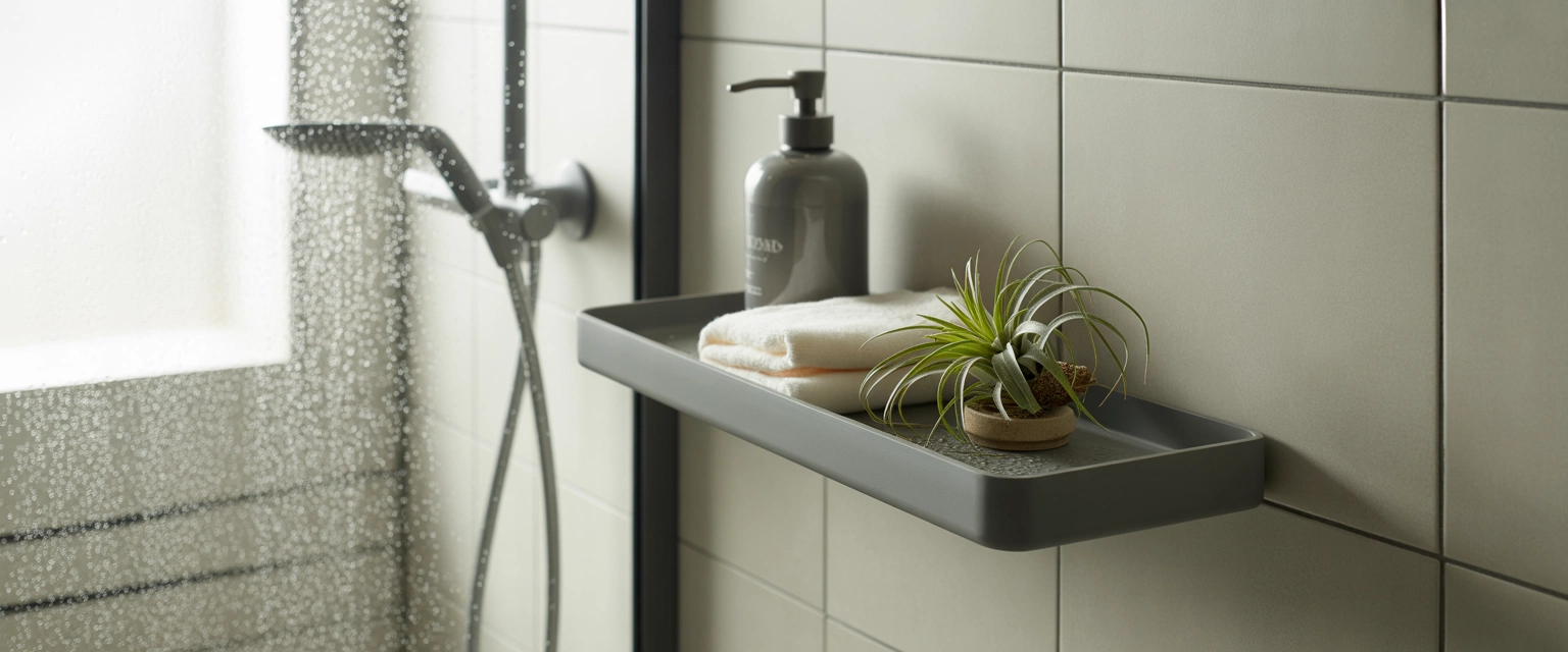 Полки в душевую (решетчатые) - Баннер категории